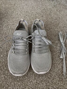 APL Silver Techloom Breeze Knit Athletic Sneakers